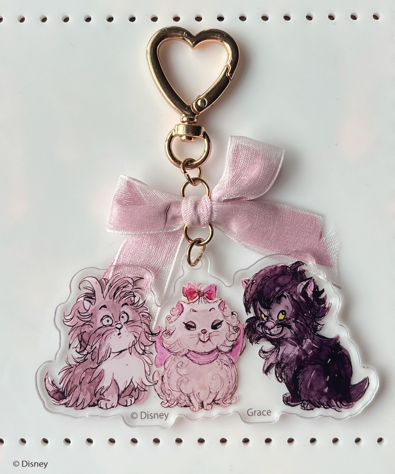 Disney】おしゃれキャット / アクリルリボンチャーム｜MORE self LOVE