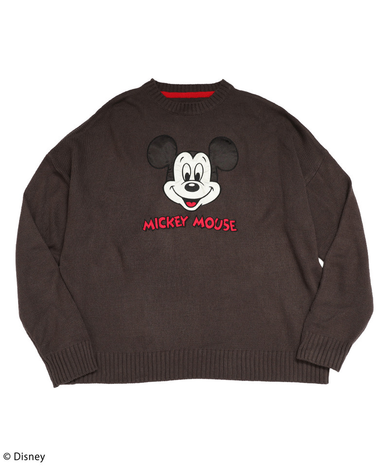 Disney/ディズニー/ミッキーマウス】サテン刺しゅうニット｜4GEEKs by