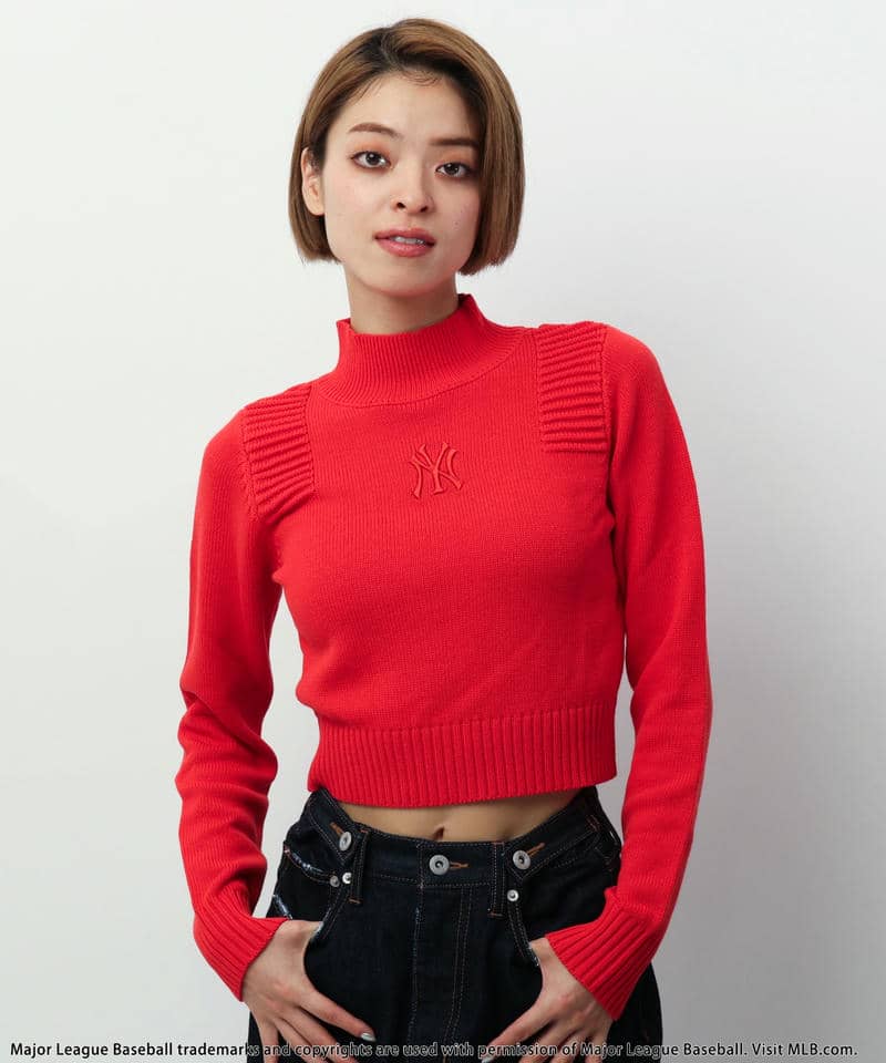 MLB】エンボスハイネックニットトップス｜BACK TO THE FIELD バック