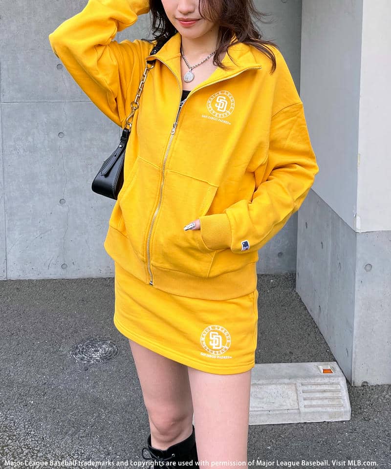 MLB】プリントロゴZIPパーカースカートセットアップ｜BACK TO THE