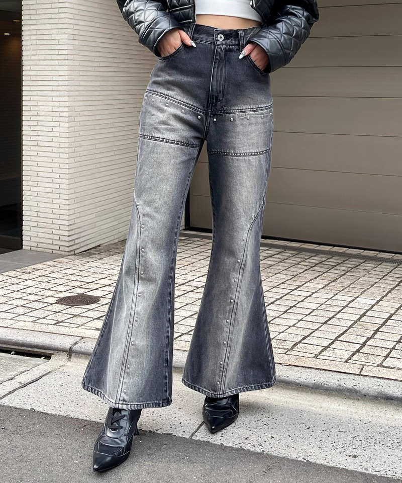 オーバーダイスタッズデニム｜SPIRALGIRL スパイラルガール 商品詳細