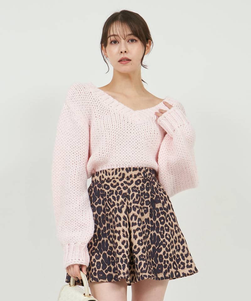 ポッピングカラーニットトップス｜ROYAL PARTY ロイヤルパーティー