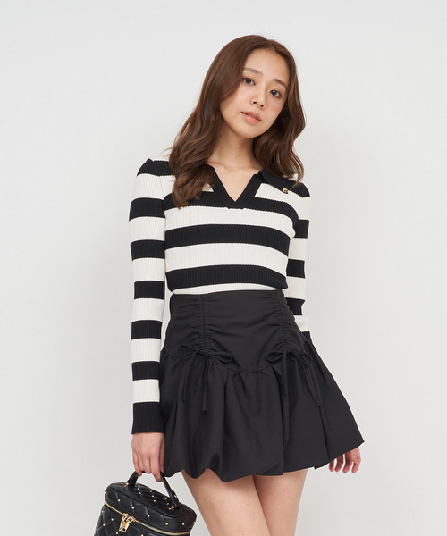 ウォッシャブルスキッパーニットトップス｜ROYAL PARTY ロイヤル