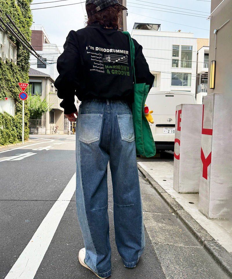 濃淡切替カーブデニムパンツ｜DOUBLE NAME ダブルネーム 商品詳細