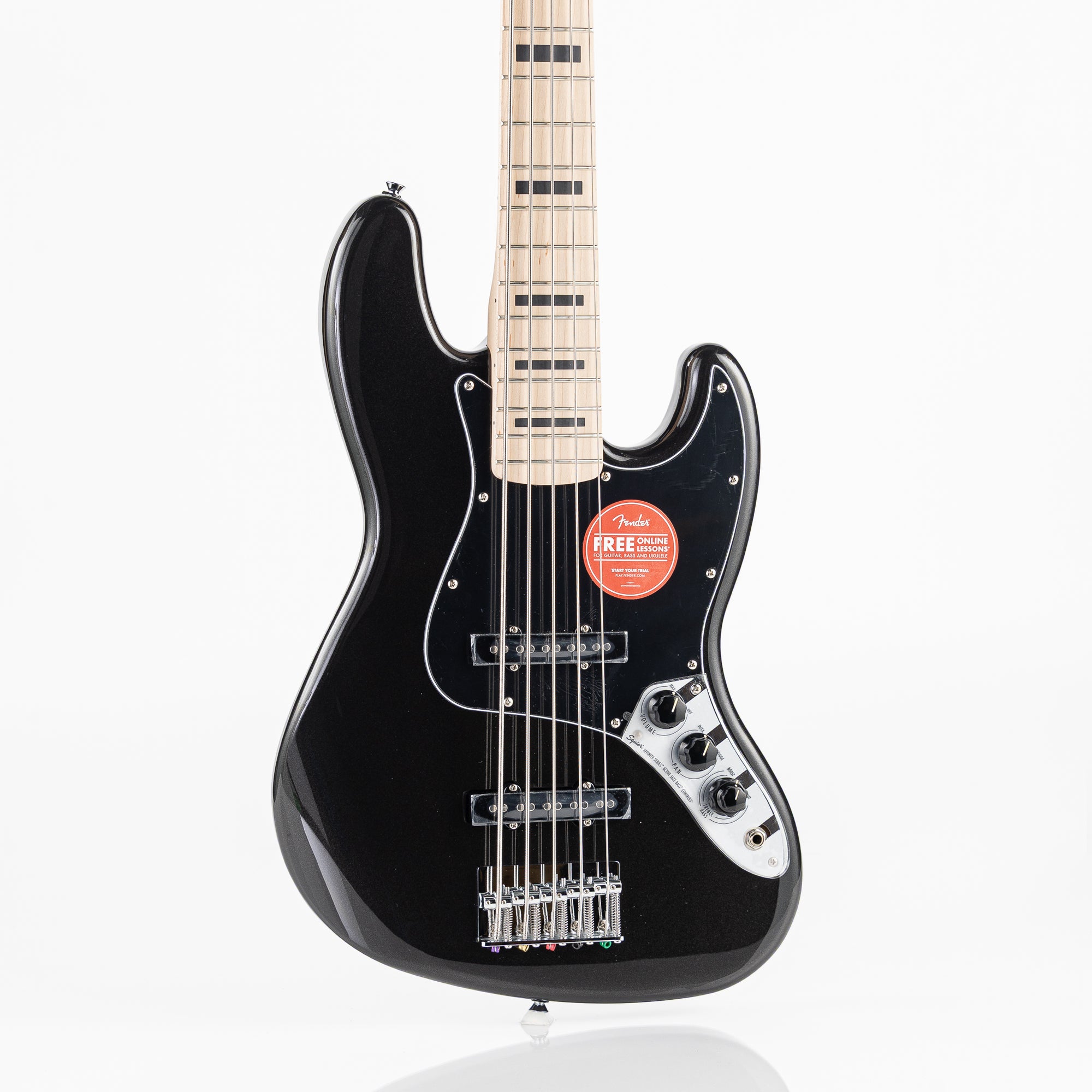 Squier Affinity Active Jazz Bass V - Black Metallic - Rock City