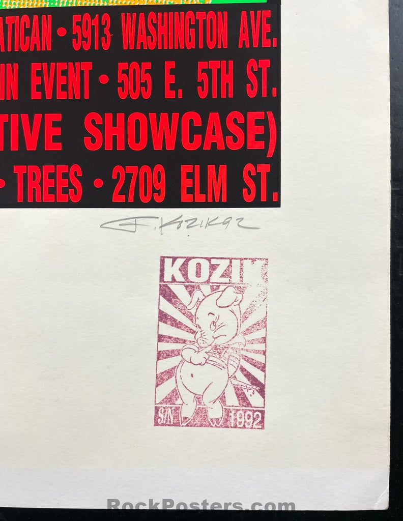 AUCTION - Helmet/L7 - Texas Tour '92 - Kozik Signed & Numbered