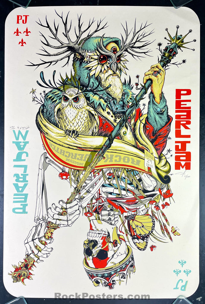 AUCTION - Pearl Jam - Belgium '12 - Tyler Stout/Jeff Soto - Signed