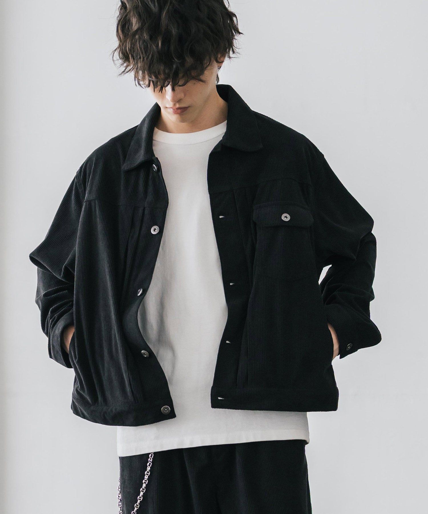 コーデュロイセットアップ 1stショートジャケット/短丈ブルゾン