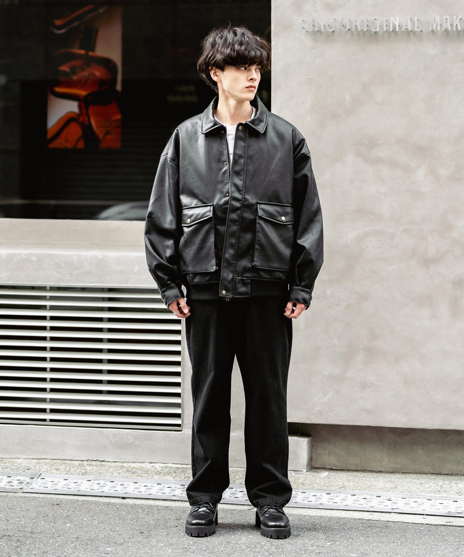 オーバーサイズPUレザー A-2型中綿フライトブルゾン – Rocky Monroe