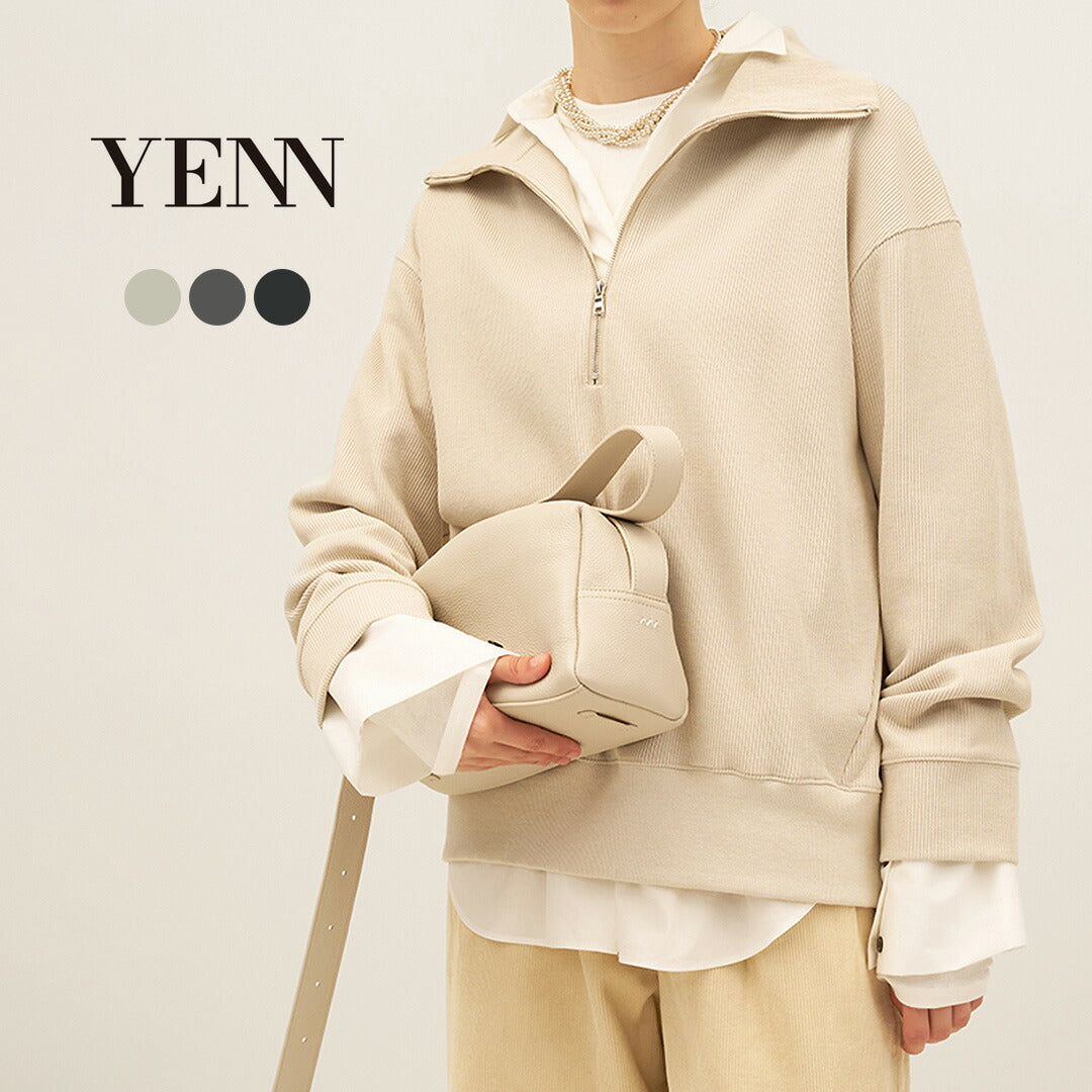 YENN（イェン）フェイデット リブ ハーフジップPO / レディース