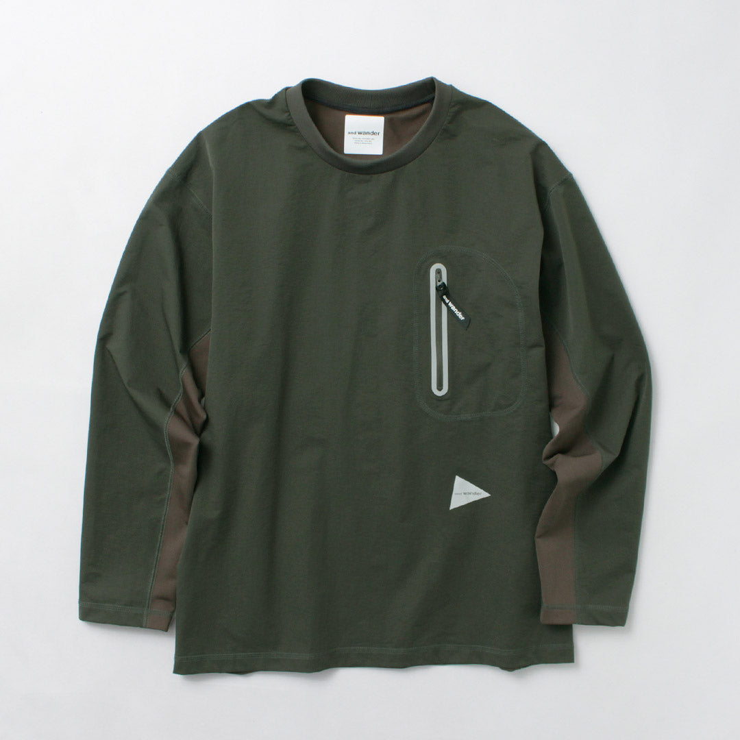 AND WANDER（アンドワンダー） ハイブリッド ウォーム ポケット ロング