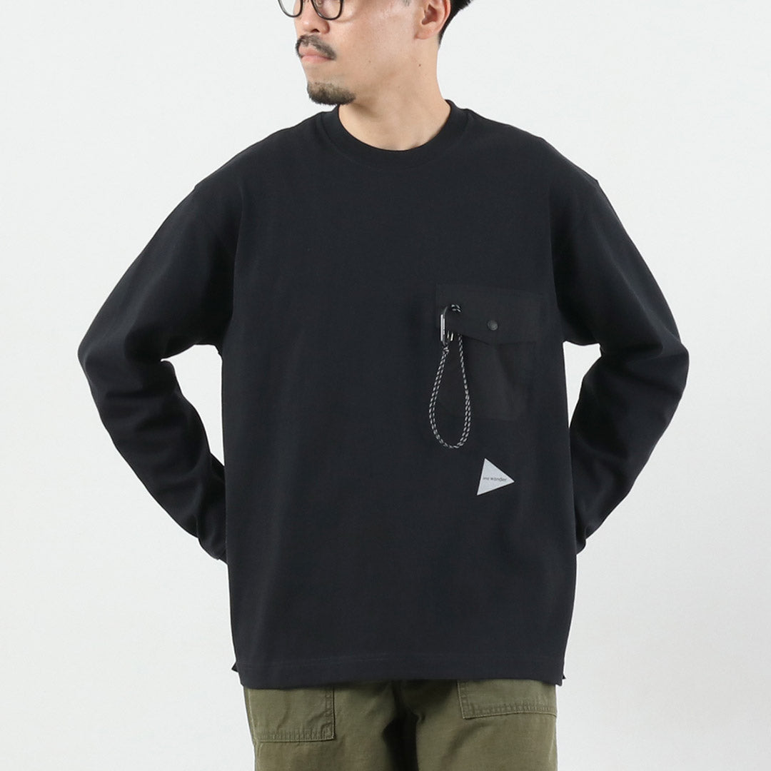 AND WANDER（アンドワンダー） ヘビーコットン ポケット ロング