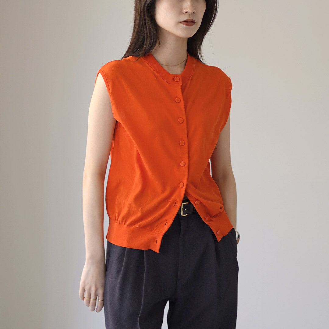 SHINZONE（シンゾーン） アイス コットン ニット スリーブレス トップ