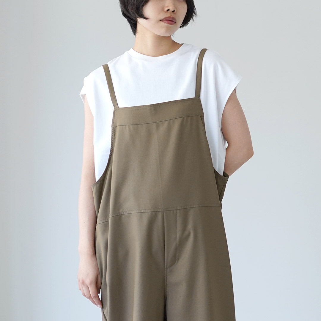 MAO MADE（マオメイド） ウールライク T/R サロペット / レディース