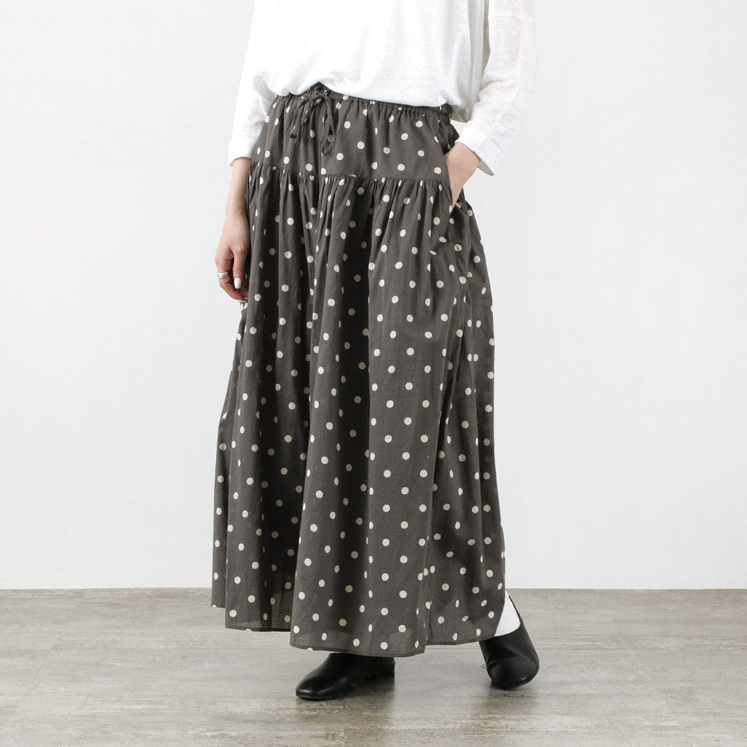 SOIL（ソイル） コットンボイル ドットプリント キュロット｜ROCOCO