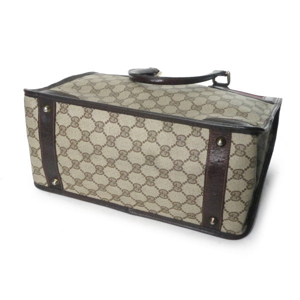 OLD Gucci 70sスクエアミニボストン（茶・横シェリー） – Vintage Shop