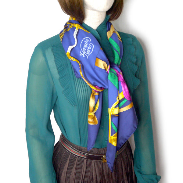 HERMES 大判カレ スカーフ ベルト柄/H.D'ORIGNY – Vintage Shop Rococo