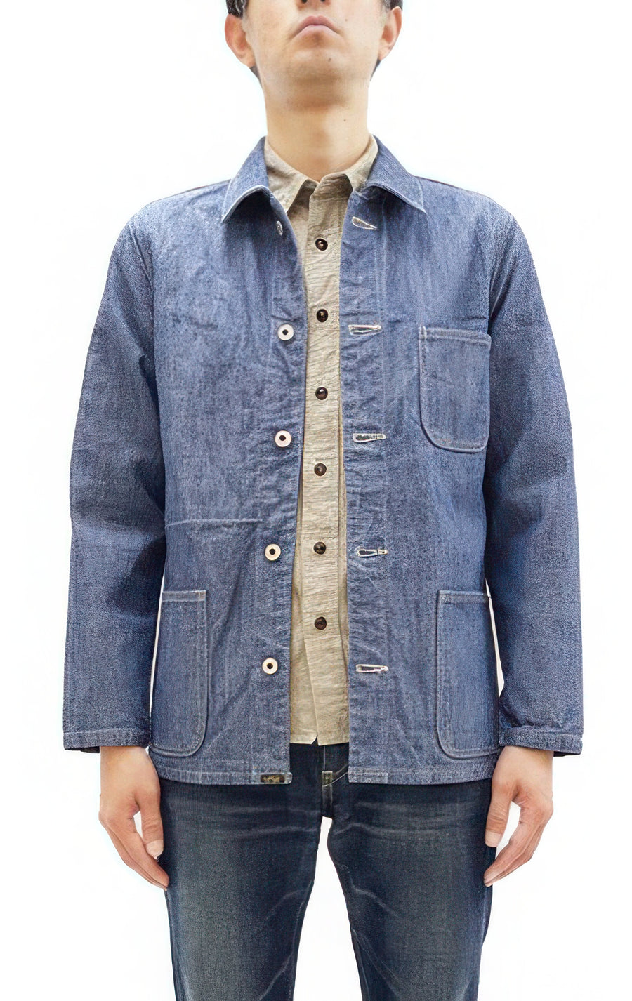 ONI Denim Men's 13oz Japanese Blue Chambray Jacket - Modern Work