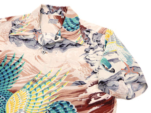 Sun Surf Men's Hawaiian Shirt Musa-Shiya Eagle Short Sleeve Aloha