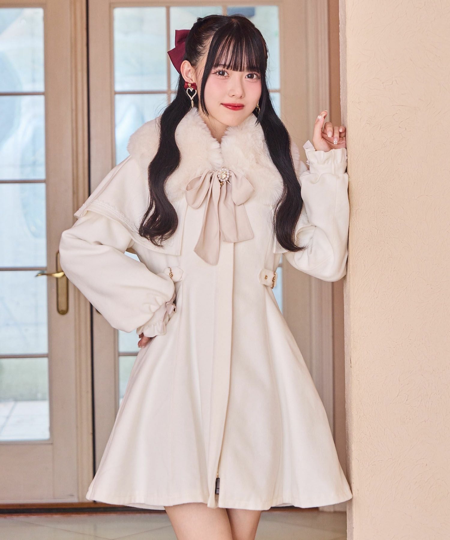 マルチWAYケープファーカラーコート | Rlab store