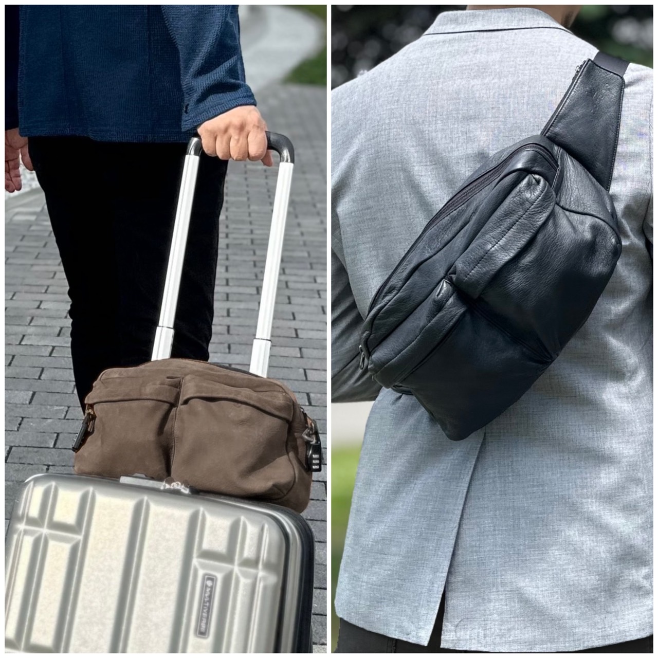 北海道エゾ鹿革×大容量ボディバッグが、大人の“相棒”になる理由