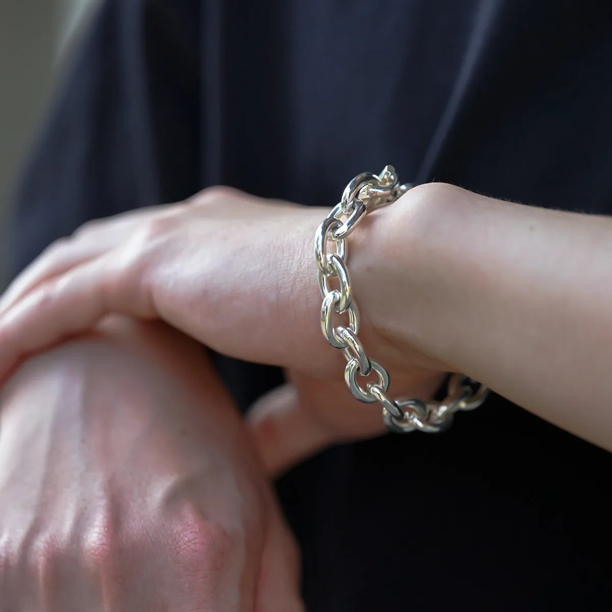 silver-925アズキチェーンブレスレット|NARRATIVEPLATOON