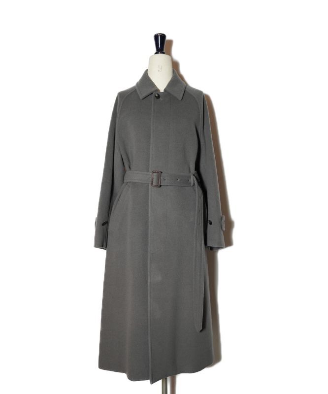 AURALEE CASHMERE WOOL MOSSER SOUTIEN COLLAR COAT col.GRAY - rollot