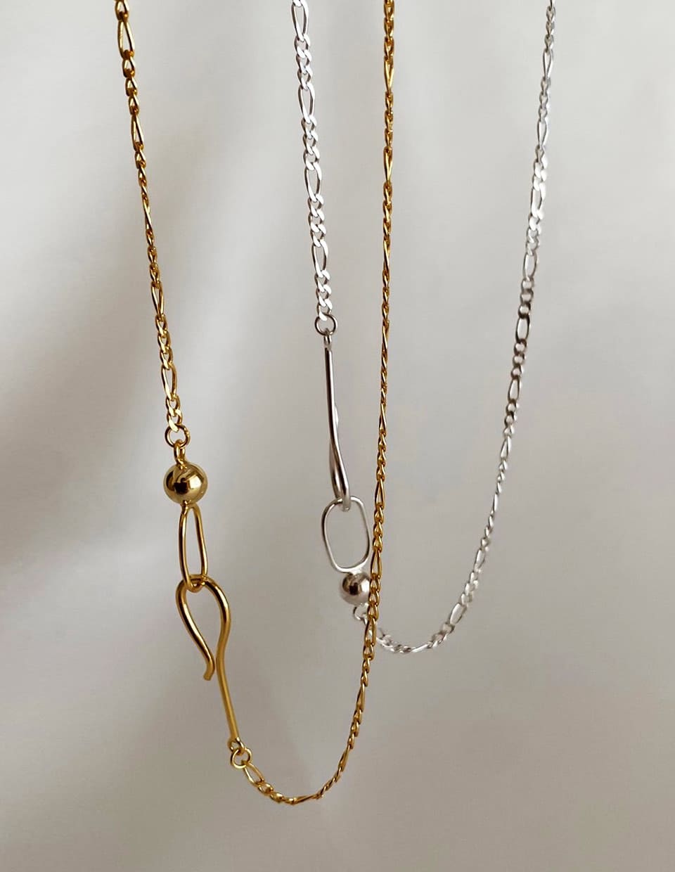 フックチェーンネックレス シルバー925 – 金属アレルギー対応の