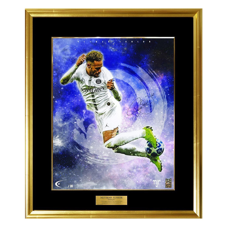 ネイマール直筆サイン入り[世界限定30枚]グラフィックアート ”Free