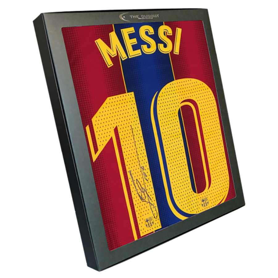 メッシ直筆サイン入りバルセロナ20/21ホームユニフォーム