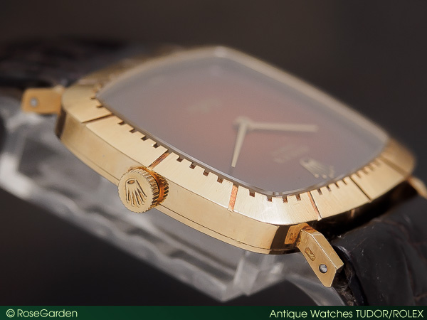 RG-1323 | ロレックス チェリーニ 18KYG スクエアケース ワイン