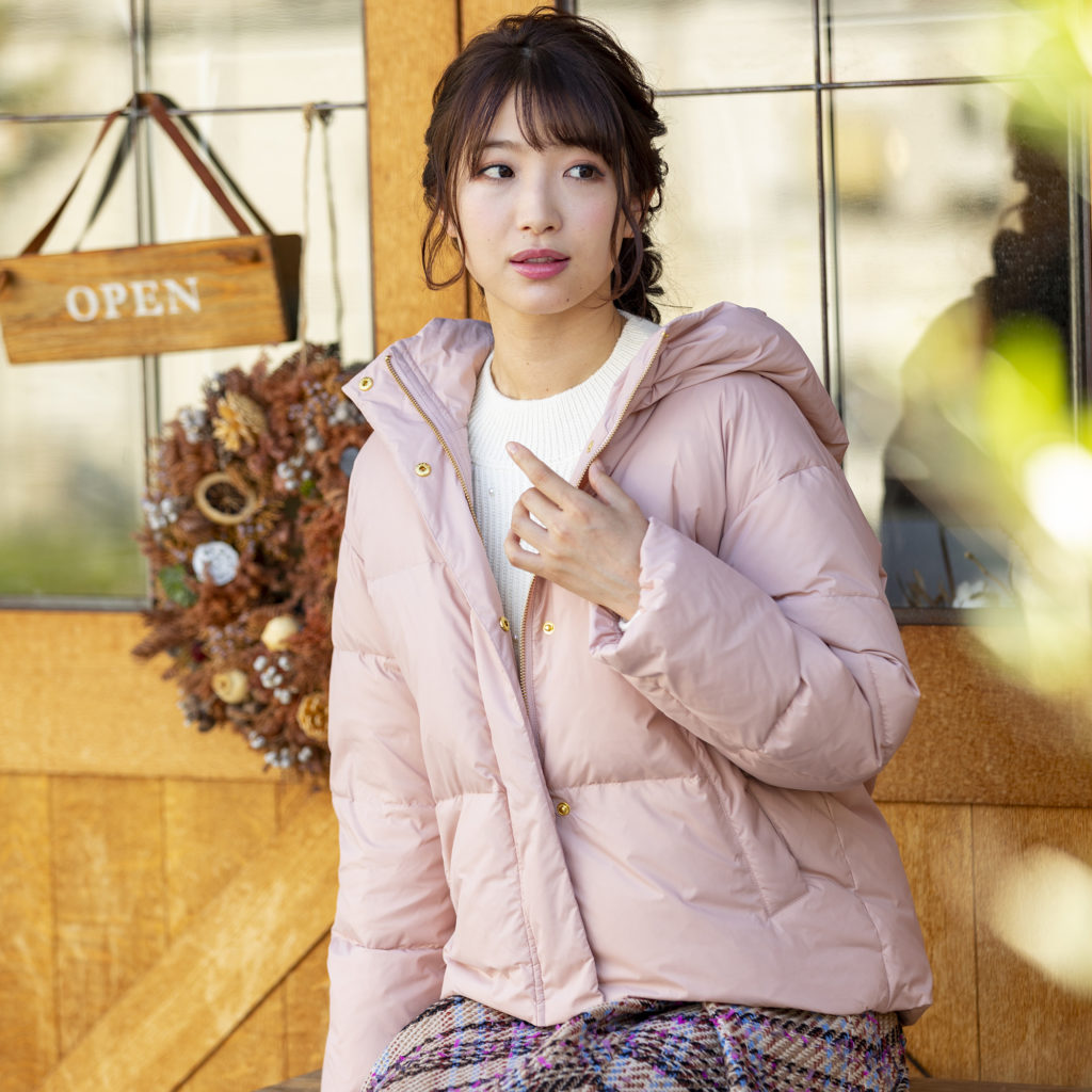 Pick up】リボン襟ダウンジャケット | Rose Tiara【ローズティアラ】