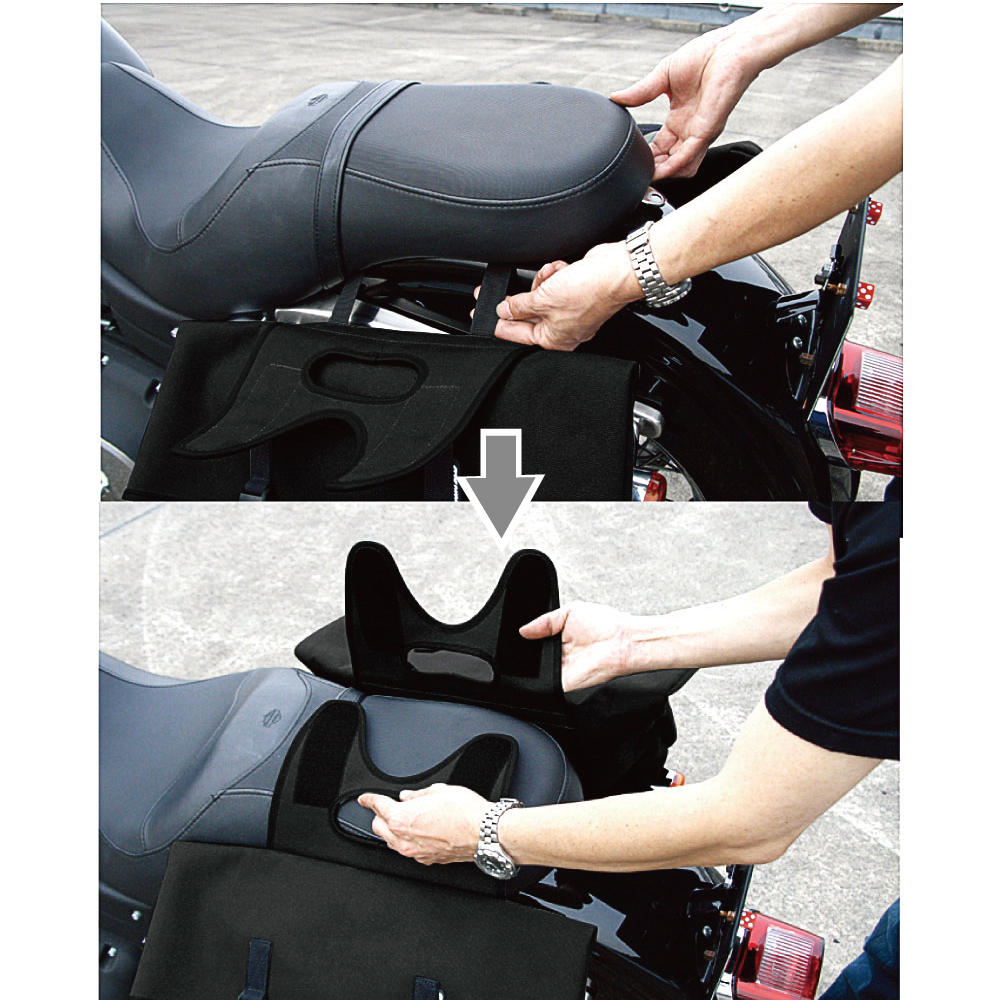 RR9581 SCHWARZ R イージーサドルバッグ | ラフ＆ロード