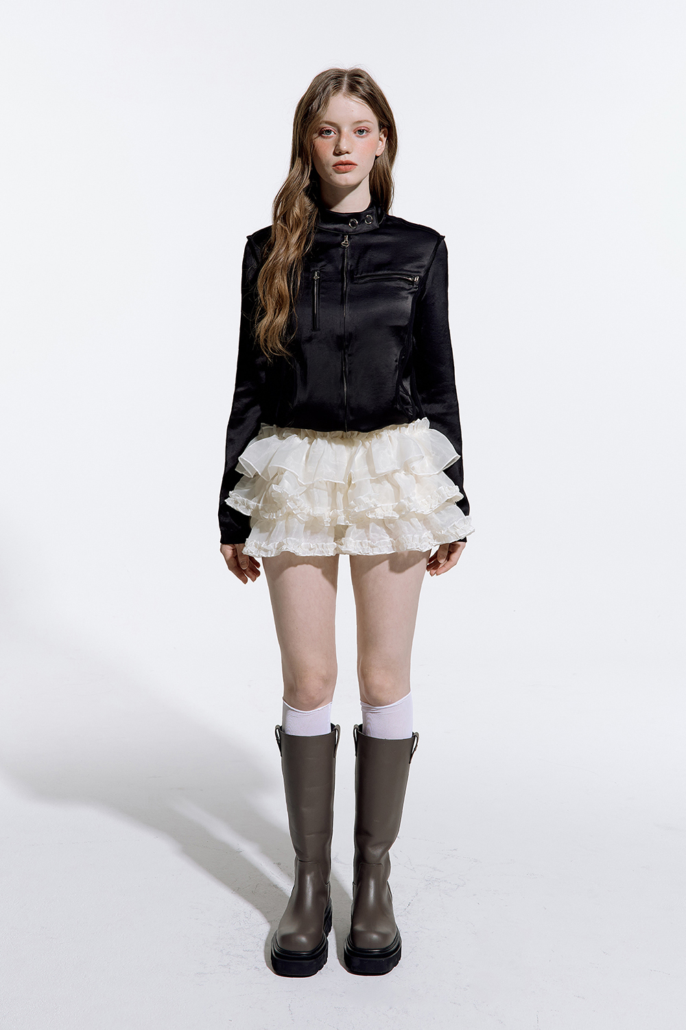 MUSINSA公式 | ROUGHNECK チュチュパンツスカートクリーム