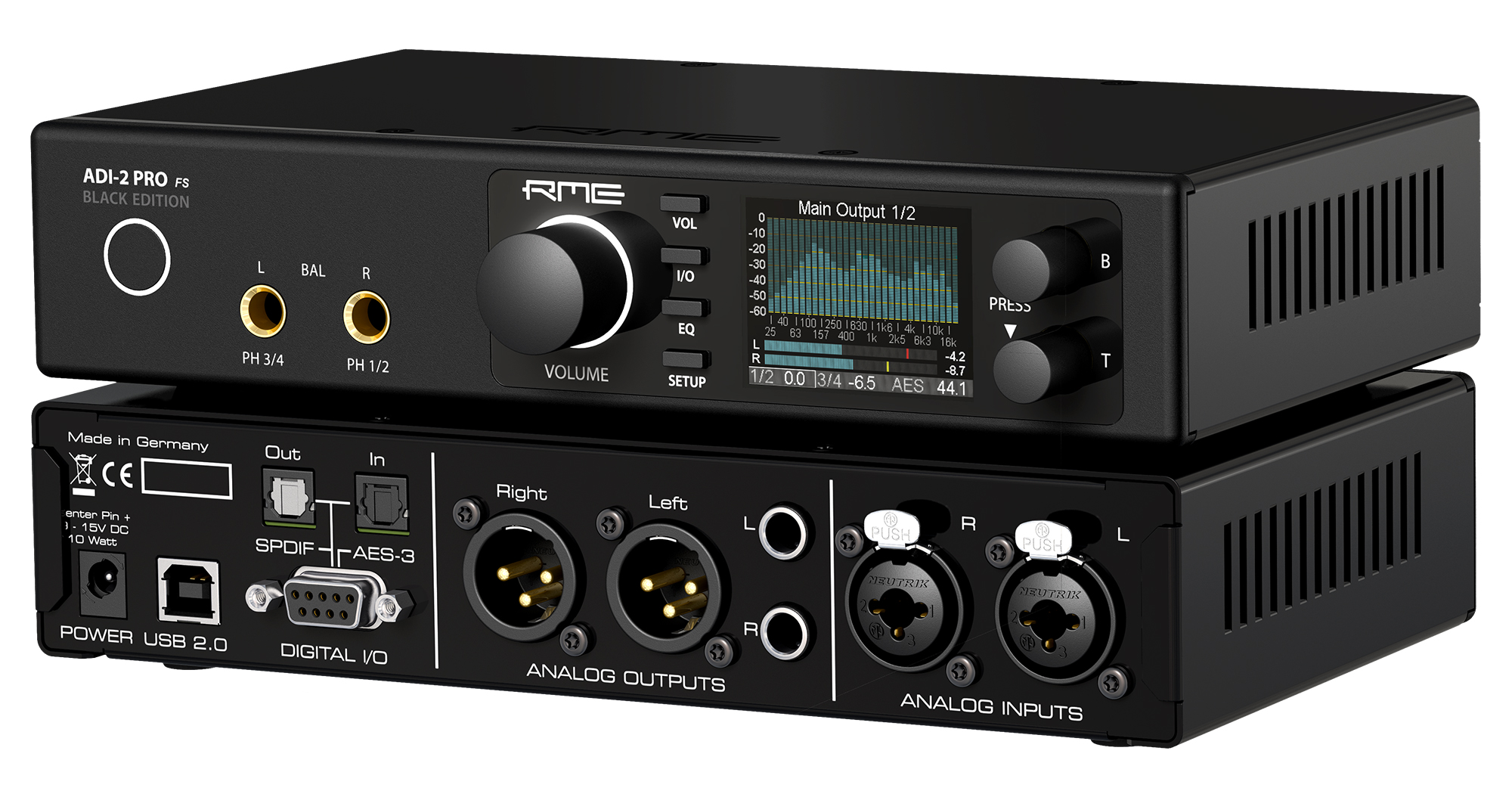 ADI-2 Pro FS Black Edition | RME Audio JP [アールエムイー]