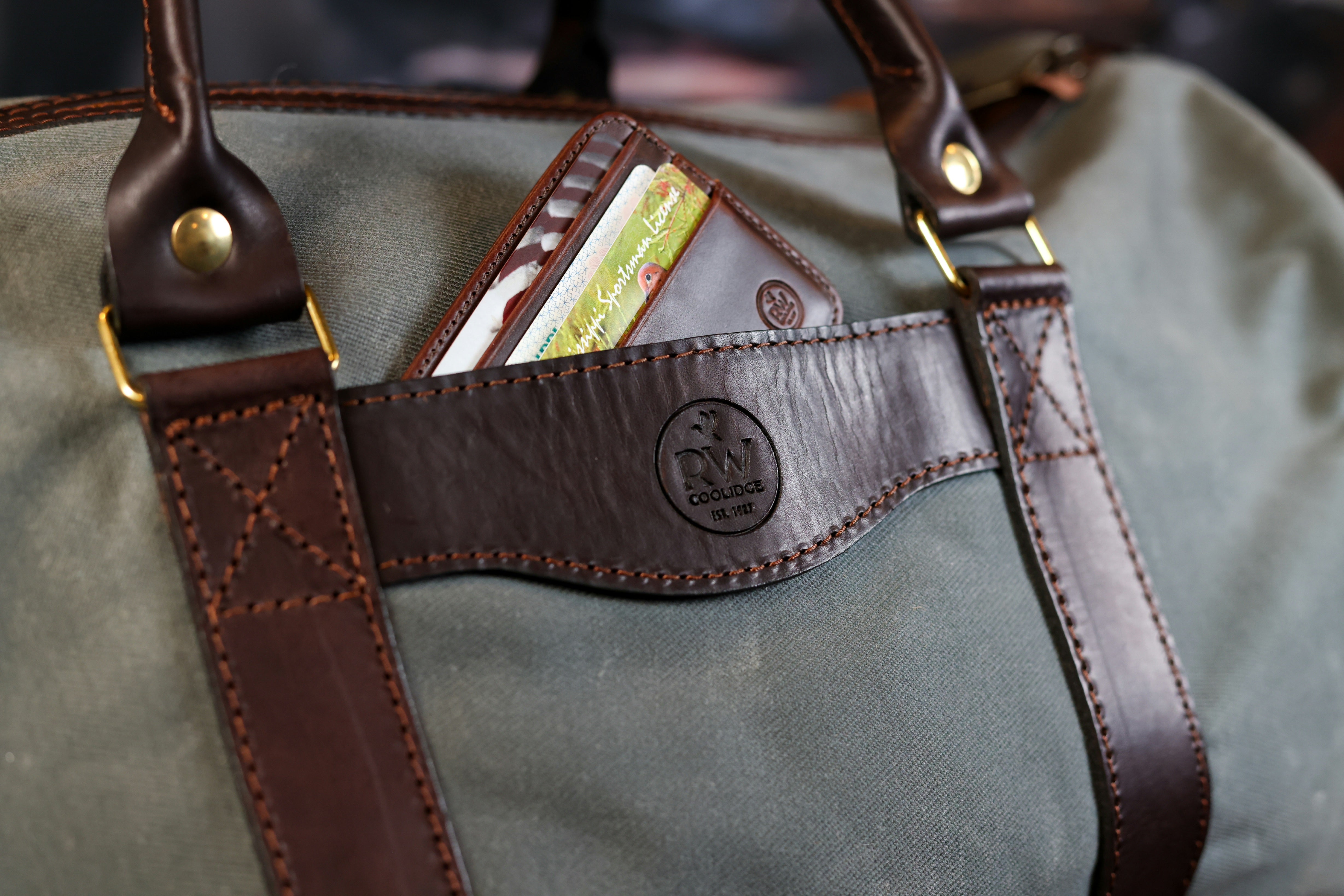 Jackson Waxed Canvas Weekender Duffel | RW Coolidge