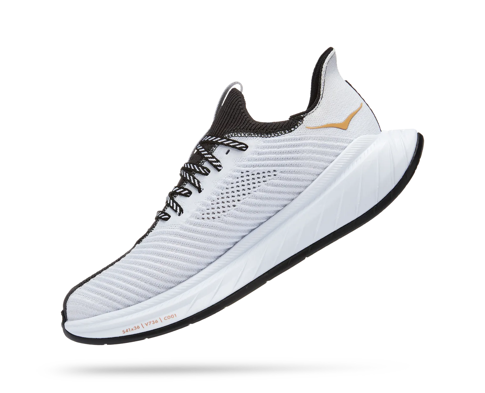 HOKA WOMEN'S CARBON X 3 BLACK / WHITE