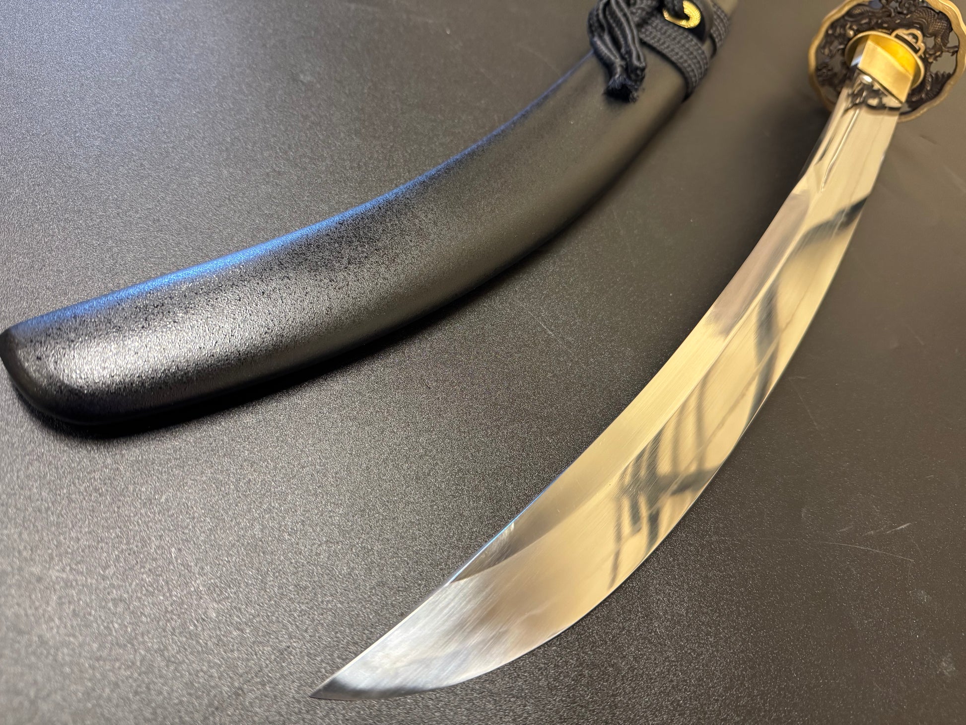 Dragonspring Forge Wakizashi - Black Dragon Naginata Naoshi T10