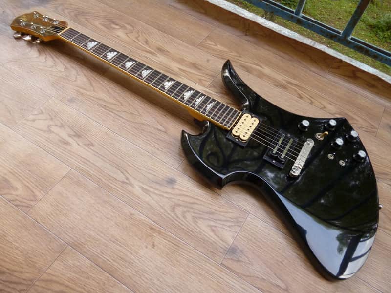 Fernandes Mockingbird MG-70X MIJ 1990 Black | Reverb