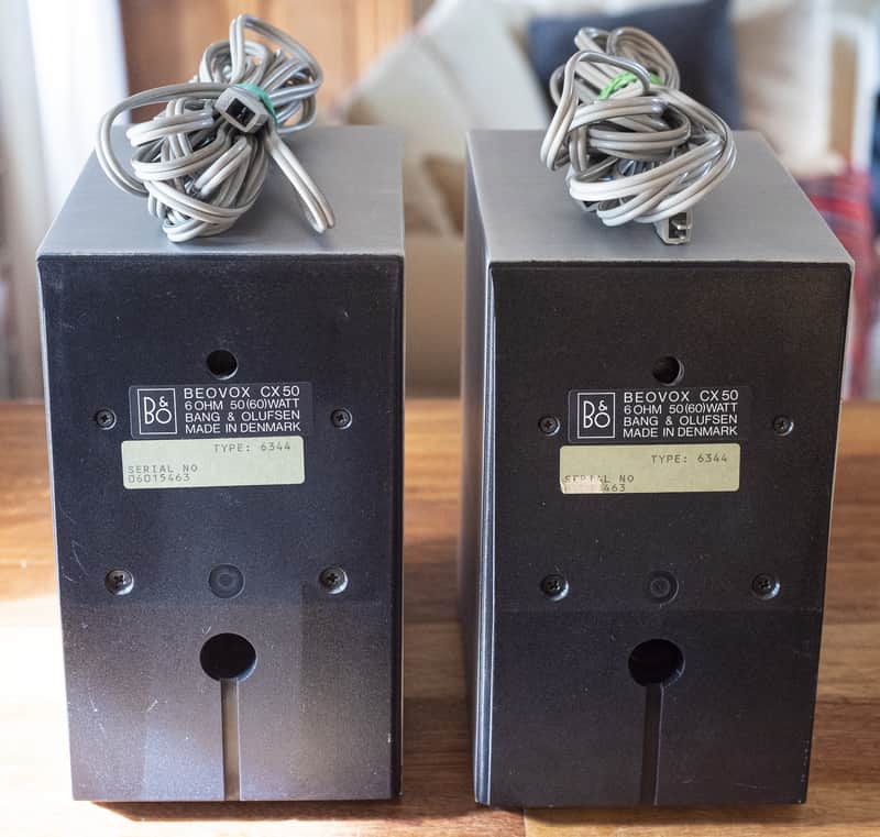 Bang & Olufsen Beovox CX50 1986 - bookshelf speakers, brushed