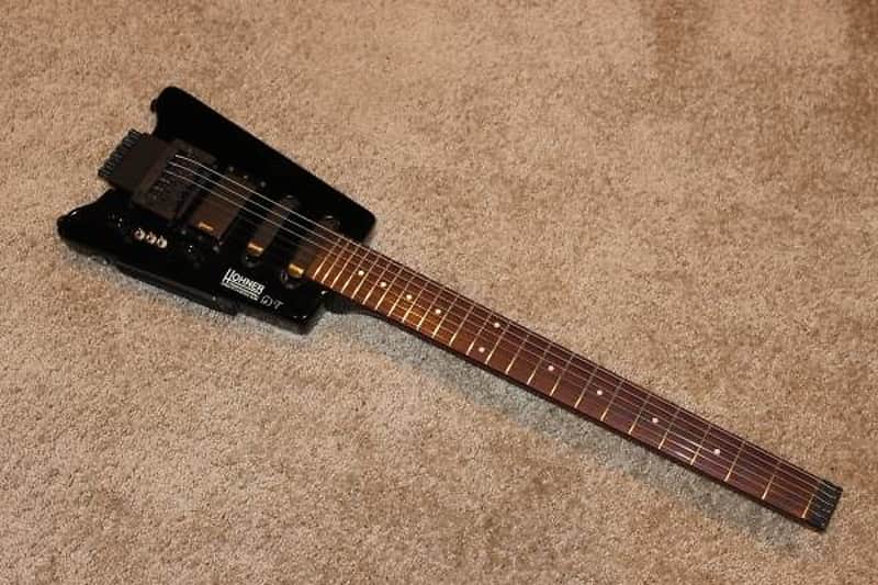 Hohner G3T Headless Guitar with Steinberger Tremelo in Black | Reverb