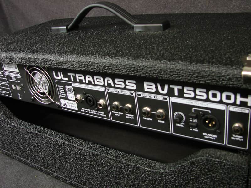 Behringer Ultrabass BVT5500H 550W Bass Guitar Amp Head w/ Manual