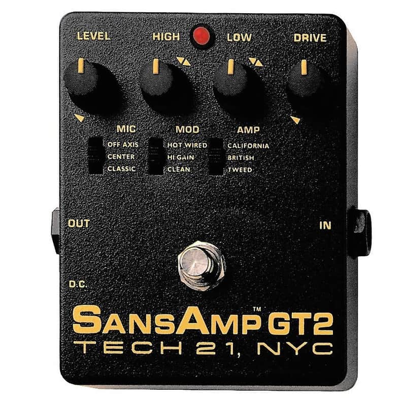 Tech 21 SansAmp GT2 Tube Amp Emulation Pedal | Reverb