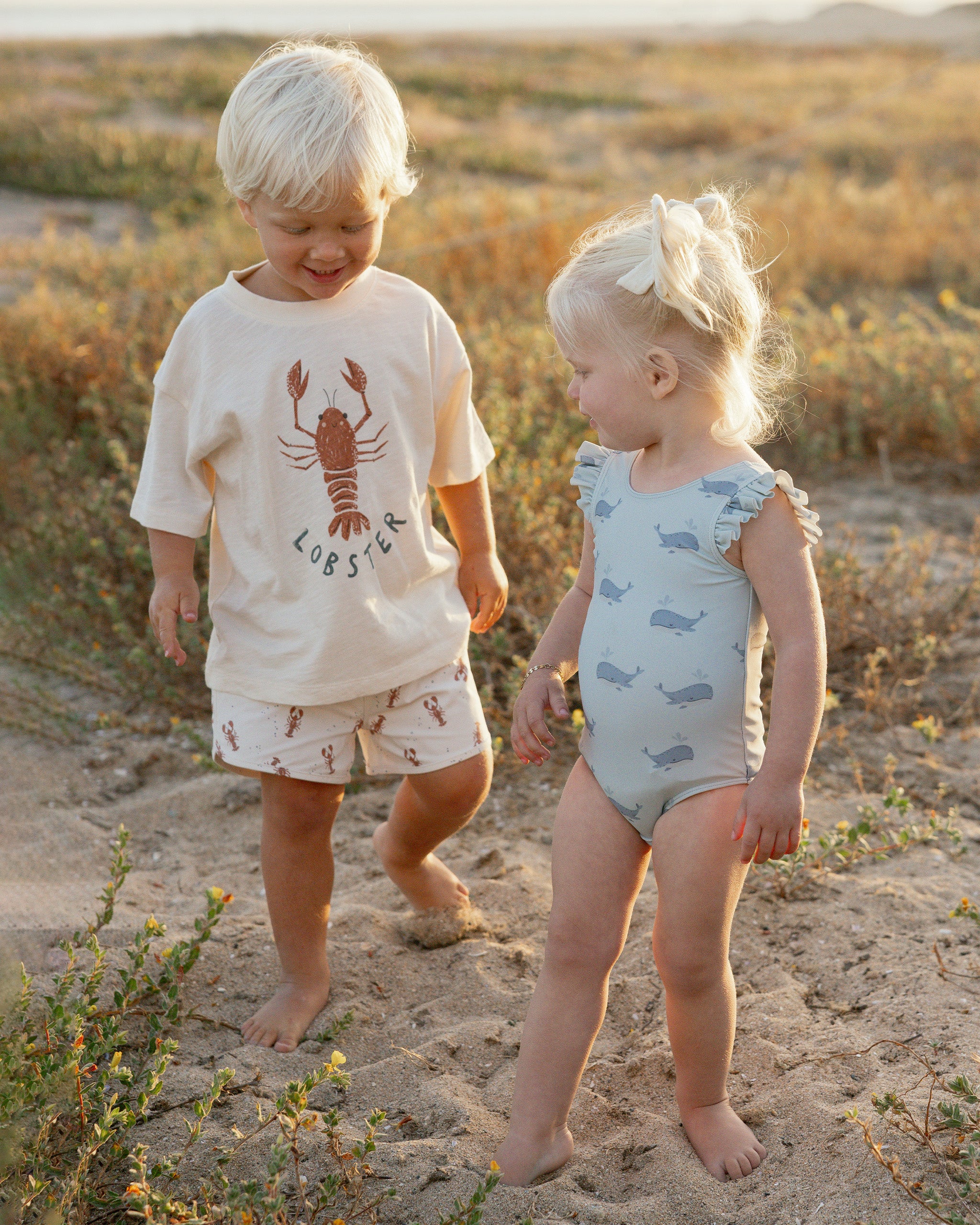 Scoop Back Onepiece Whales – Rylee + Cru