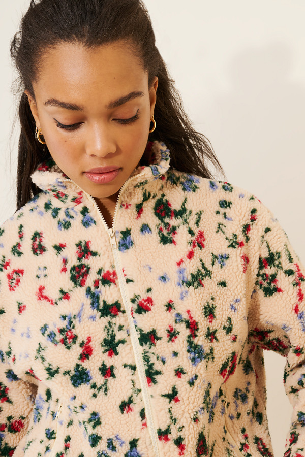 Poppy Relaxed Sherpa Jacket | Nuuly