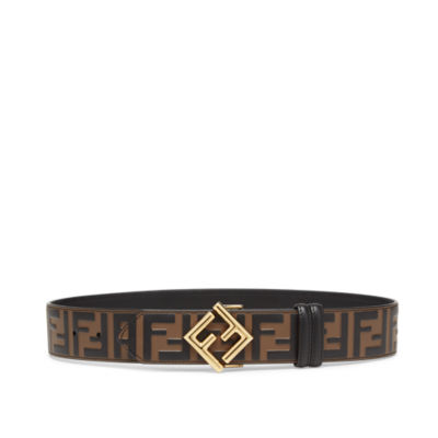 FFダイヤモンド ベルト レザー ブラウン | Fendi