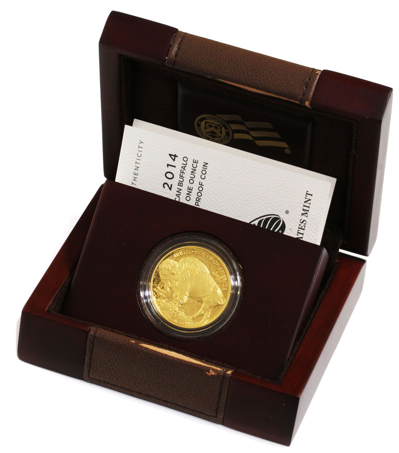 アメリカ 2014年 50ドル バッファロー1オンス純金プルーフ金貨 未使用