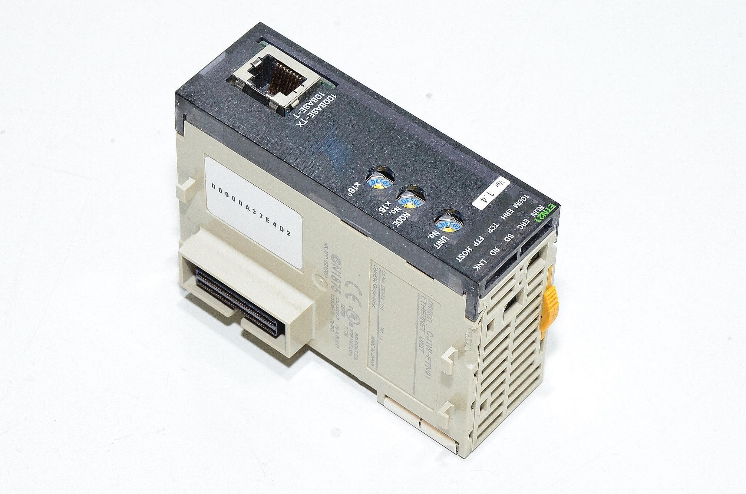 Omron CJ1W-ETN21 V1.4 ethernet unit *new*