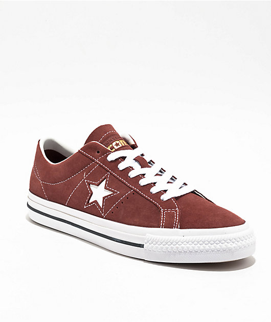 Converse One Star Pro Pueblo Brown Skate Shoes | Zumiez