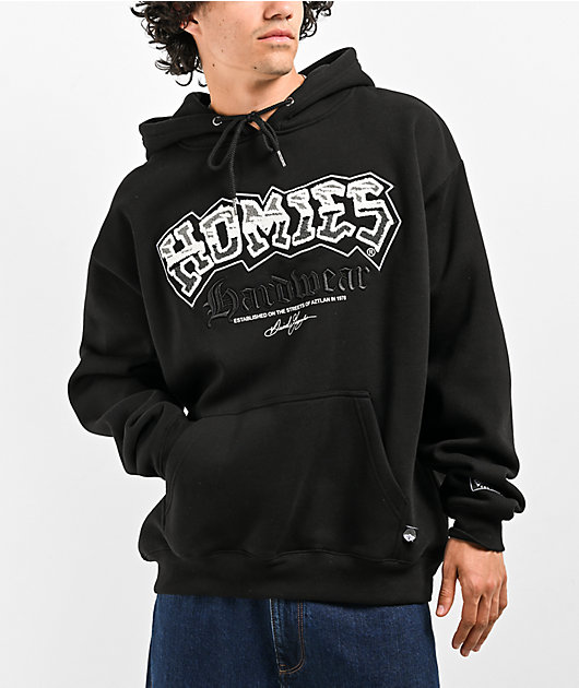 DGA Homies Patch Black Hoodie | Zumiez